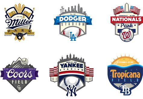 Brand New Mlb Ballparks Unified Sports Logo Design Logos Logo Design