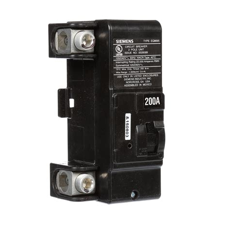 Siemens Mbk200a 200 Amp Main Circuit Breaker For Use In Ultimate Type