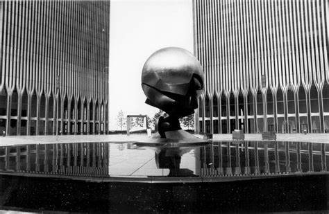 Battered Bronze Sphere Returning To Wtc Site