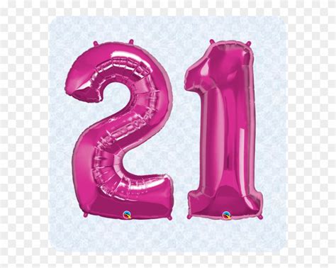 21 Pink 21 Birthday Pink Hd Png Download 591x591858067 Pngfind