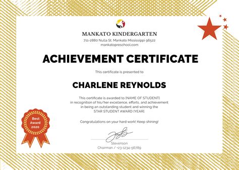 11 Preschool Certificate Templates Pdf In 2020 Kindergarten Diploma