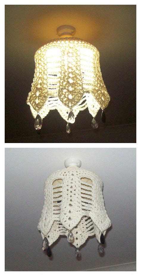 Crochet A Light Shade Free Pattern Lampshade Chandelier Hanging