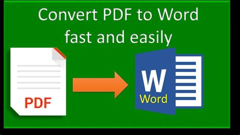 How To Convert Pdf To Word Document No2 Youtube