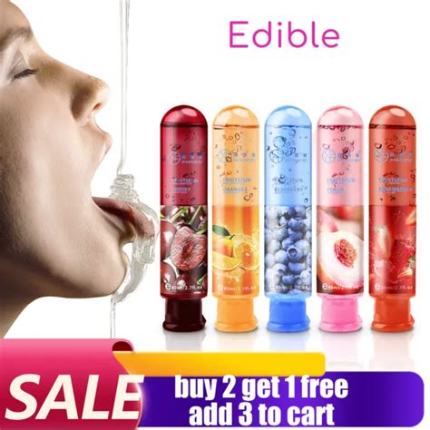 Edible Fruit Flavor Adult Lubricant Gel Lube Edible Oral Sex Sexual