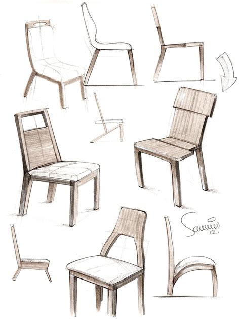 Furniture Sketches On Behance Industriedesign Design Produktdesign