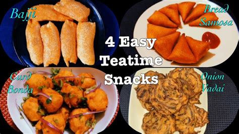 4 Easy Instant Teatime Snacks Quick Evening Snacks Recipes Instant