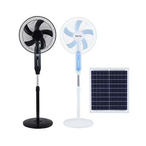 Battery Operated 16 Inch Rechargeable Solar Panel Fan Solar Powered