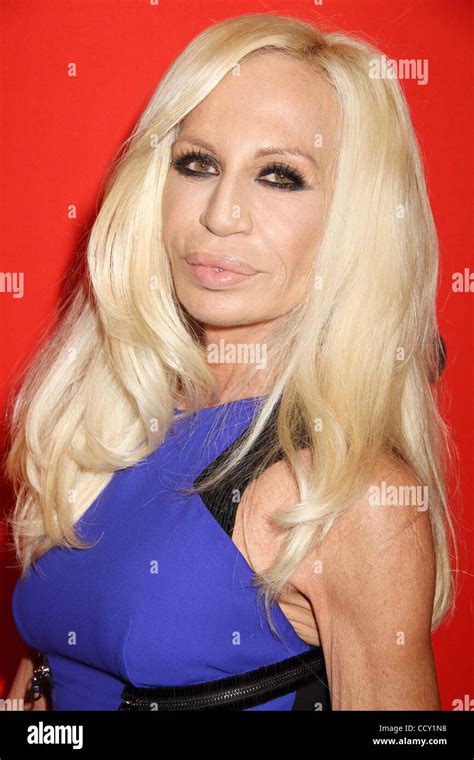 Designer Donatella Versace Attends The 2010 Time 100 Gala Held At The