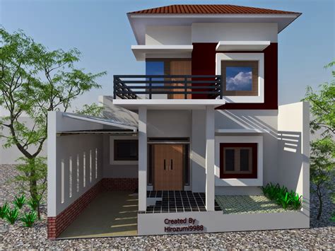 Justru, rumah kecil identik dengan kehangatan dan kesederhanaan. Desain Rumah 6x10 2 Lantai - Tukang Bangun Rumah