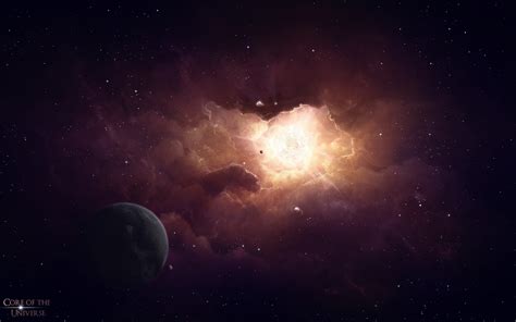 Fondos De Pantalla Galaxia Planeta 3d Cielo Estrellas Nebulosa