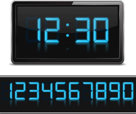 Royalty Free Digital Clock Clip Art Vector Images And Illustrations Istock