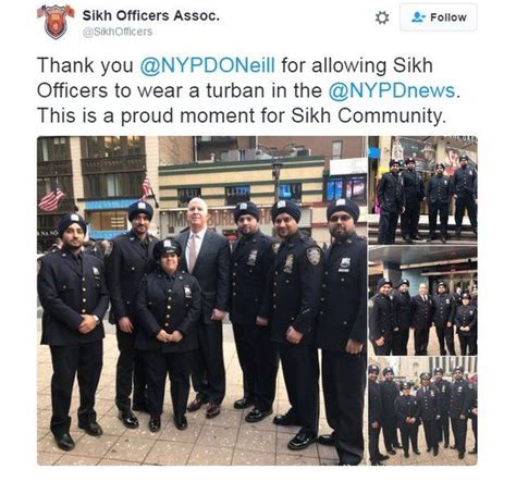 New Yorks Sikh Police Officers To Replace Hats With Turbans Bbc News