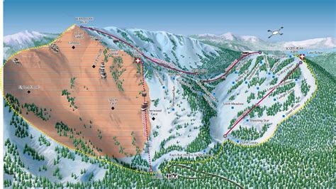 California Ski Maps Alpine Meadows Ski Resort Trail Map