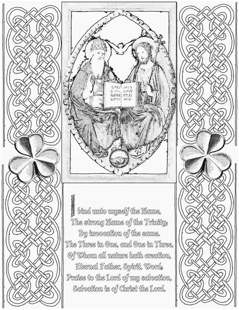 Perhaps she will be extra lucky! Life, Love, & Sacred Art: Happy St. Patrick's Day and FREE Trinity Coloring ... (With images ...