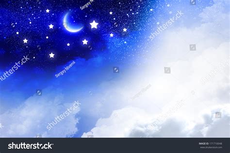 Conceptual Image Day Night Sky Stock Illustration