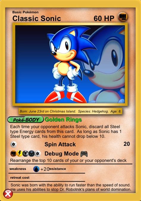 Classic Sonic Classic Sonic Pokemon Sonic