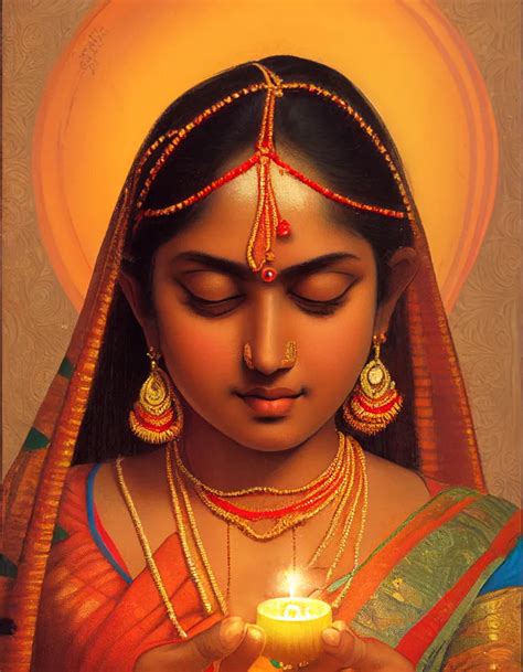 Free Indian Girl Hands Holding Diya On Festival Of Lights Image In 2023