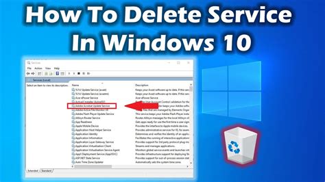 How To Delete Services Permanently In Windows 10 Youtube