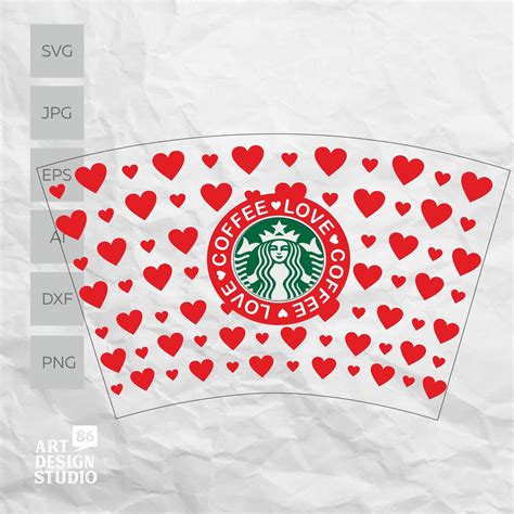 Starbucks Svg Template Size - SVG images Collections