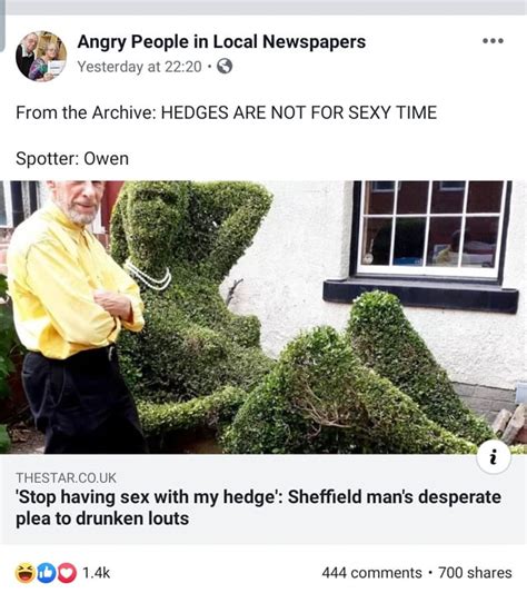 Stop Having Sex With My Hedge Rtheyknew