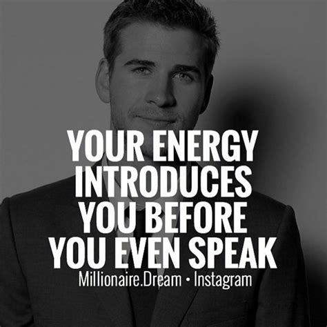 A Man In A Suit And Tie With The Words Your Energy Introduces You