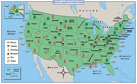 Mapa De Estados Unidos Político Demográfico Y Otros Escuela De Mapas