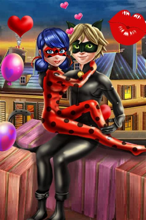 Ladybug and cat noir must protect the citizens of paris from a giant spider, their own dreams and hawk moth's ultimate sinister scheme to defeat them. Ladybug kissing Cat Noir for Android - APK Download