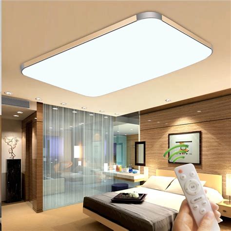 Stepless Dimming Modern Led Ceiling Lamp By Remote Control Plafon Led