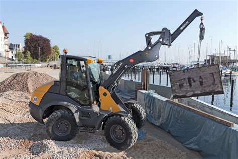 Mecalac Af1050 Wheel Loader Stability And Power Ahlmann Loader