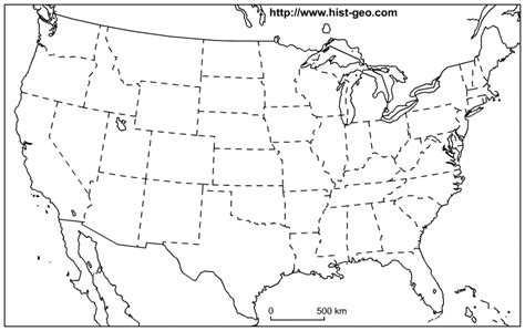 United States Printable Blank Map Printable Copy Of