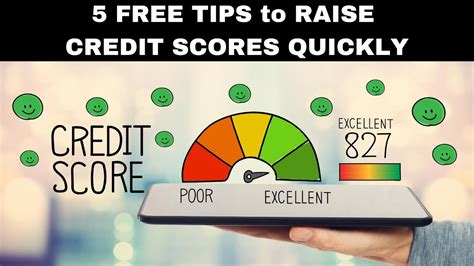 5 Free Tips To Improve Your Credit Score Quickly Youtube