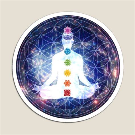 Flower Of Life Lightbody Chakra Meditation Magnet By Bluepress In 2021 Chakra Meditation