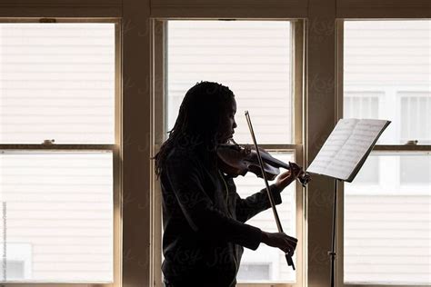 black girl practicing violin by gabriel gabi bucataru classical musicians black girl stock