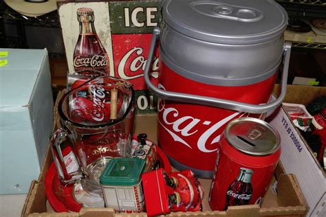 Box Of Coca Cola Collectibles
