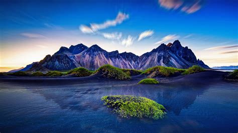 Download Mountains Iceland Reflections Nature 1920x1080 Wallpaper