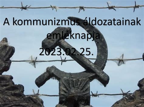 A kommunizmus áldozatainak emléknapja 2023 Táncsics Mihály Technikum