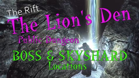 The Lion S Den Public Dungeon BOSS SKYSHARD Location RUN Through