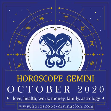 Gemini Monthly Horoscope For October 2020 ♊️ Horoscope Gemini