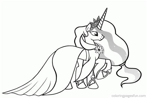 Prince and princess coloring pages. Princess Celestia Coloring Page - Coloring Home