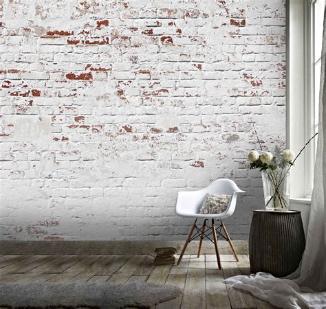 3d White Brick Wall Mural Wallpaper 18 Buy Wallpaper And Decals 1497363