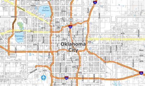 Map Of Central Oklahoma Cicely Bridgette