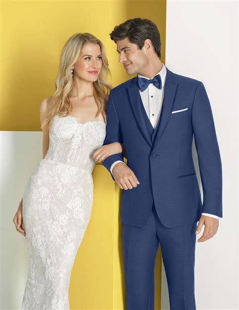 Menswear Indigo Blue Suit Celebration Bridal And Tux