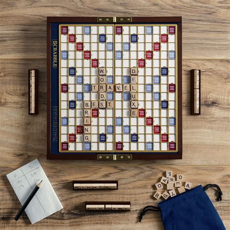 Scrabble Deluxe Travel Edition Game Entertainment Earth
