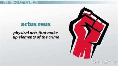 actus reus definition and examples video and lesson transcript
