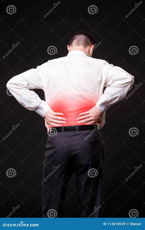Back Pain Kidney Inflammation Ache In Man`s Body Stock Image Image