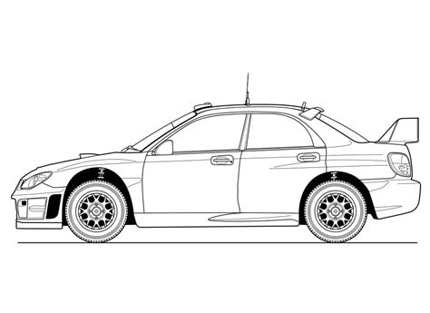 Desenhos De Subaru Impreza Para Colorir E Imprimir ColorirOnline
