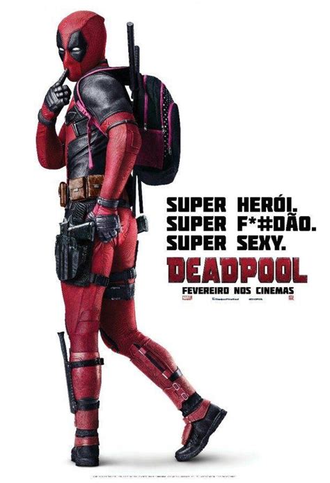 Deadpool Faz Pose Sensual Em Novo Pôster De Seu Filme Solo Cinema Com