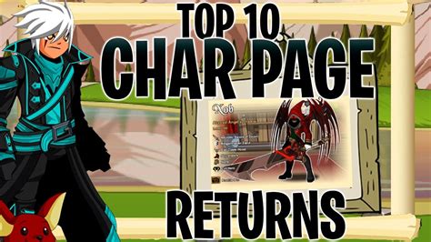 Aqw Top Char Page Returns Youtube