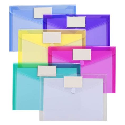 Buy 24 Pack Plastic Envelopes Poly Envelopes Sooez Clear Document
