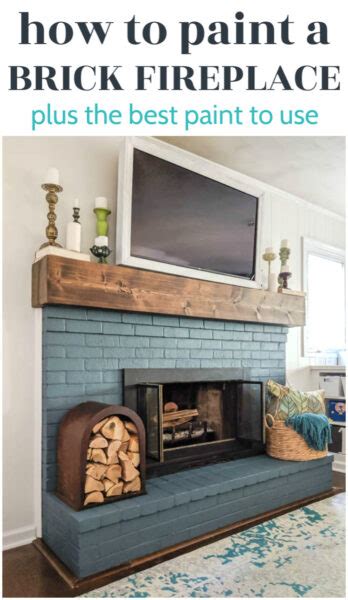 What color paint did you use? How to paint a brick fireplace (the right way) - Lovely Etc.